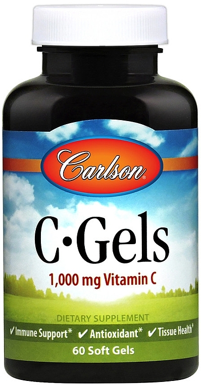 Vitamin C, 1000mg - Carlson Labs C-Gels Vitamin C — photo N4