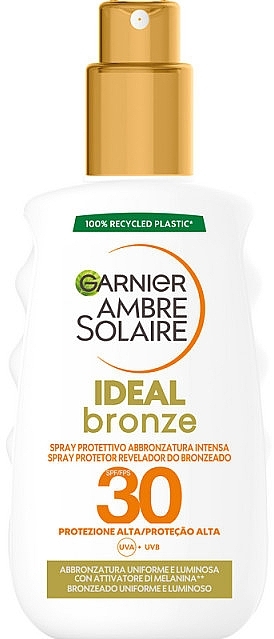 日焼け止めボディスプレー - Garnier Ambre Solaire Ideal Bronze Protection Spray SPF30 — photo N1