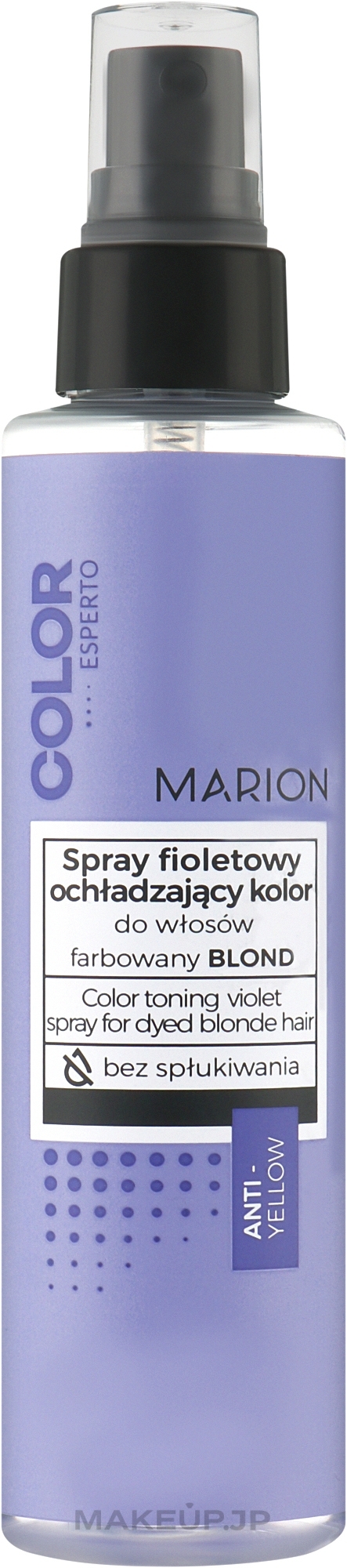 Anti-Yellow Toning Spray for Blonde Hair - Marion Color Toning Violet Spray For Dyed Blonde Hair — photo 150 ml
