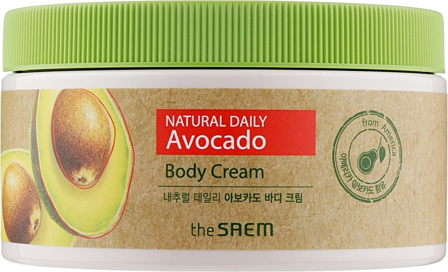 Body Cream with Avocado Oil - The Saem Natural Daily Avocado Body Cream — photo N4