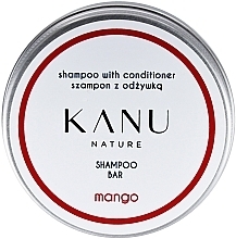 2-in-1 Shampoo in Metal Box - Kanu Nature Shampoo With Conditioner Shampoo Bar Mango — photo N1