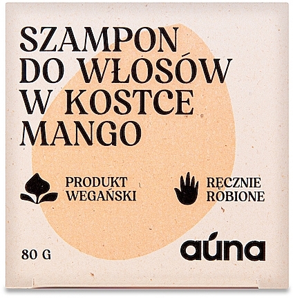 Solid Shampoo "Mango" - Auna Mango Shampoo — photo N1