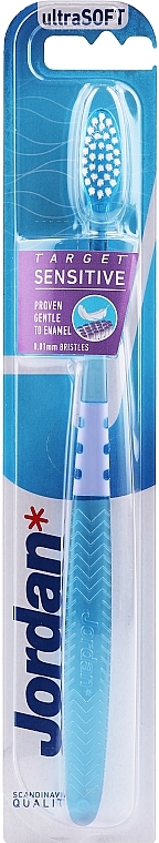 Toothbrush Target Ultra Soft, blue - Jordan Target Sensitive Ultrasoft — photo N3