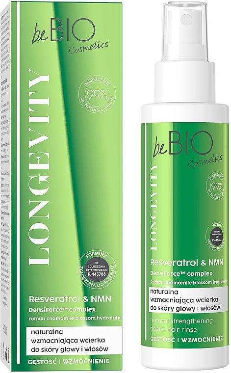 Volume & Strength Hair Spray - BeBio Longevity Natural Strengthening Acetic Hair Rinse — photo N1