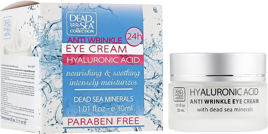 Anti-Wrinkle Eye Cream - Dead Sea Collection Hyaluronic Acid Eye Cream — photo N1