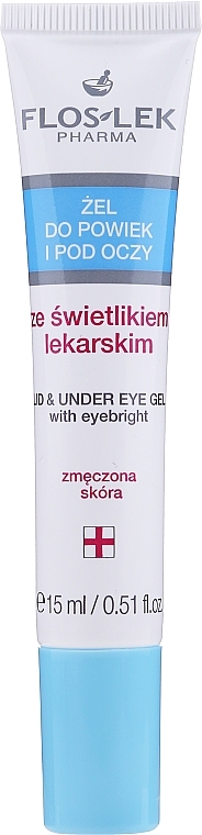 Lid and Under Anti-Aging Eye Gel with Eyebright - Floslek Lid And Under Eye Gel With Eyebright — photo N1