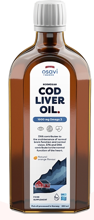 Orange Cod Liver Oil Dietary Supplement - Osavi Cod Liver Oil 1000 Mg Omega 3 — photo N7