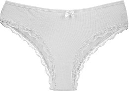 Cotton Brazilian Panties, grey - Moraj — photo N3