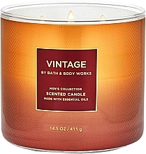 Fragrances, Perfumes, Cosmetics Scented Candle with 3 Wicks - Bath And Body Works Vintage 3-Wick Candle