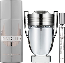 Paco Rabanne Invictus - Set (edt/100ml + deo/150ml + edt/10ml) — photo N1