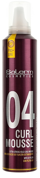 Volumizing Hair Styling Mousse for Curly Hair - Salerm Curl Mousse — photo N1