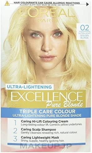 Hair Colour - L'Oreal Paris Excellence Pure Blonde — photo 02 - Ultra-Light Golden Blonde