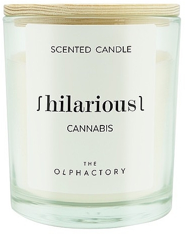 Cannabis Scented Candle - Ambientair The Olphactory Hilarious Cannabis Candle — photo N1