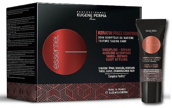 Repairing Express Treatment for Curly Hair - Eugene Perma Essentiel Keratin Frizz Control Booster — photo N1