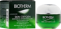 Fragrances, Perfumes, Cosmetics Antioxidant Night Cream - Biotherm Skin Oxygen Restoring Overnight Care