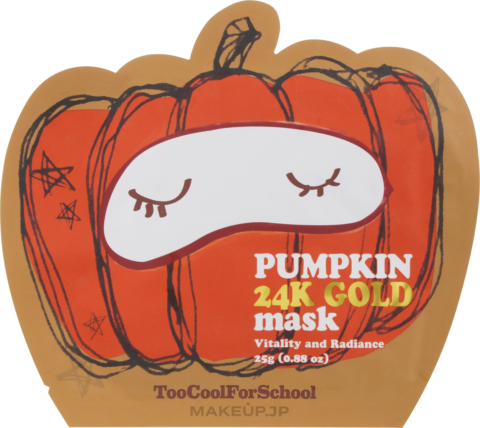 Pumpkin & Gold Nourishing Mask - Too Cool For School Pumpkin 24k Gold Mask — photo 25 g