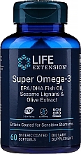 Fragrances, Perfumes, Cosmetics Omega-3 Dietary Supplement - Life Extension Super Omega-3 Enteric Coated Softgels