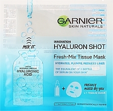 Fragrances, Perfumes, Cosmetics Sheet Mask with Hyaluronic Acid - Garnier SkinActive Fresh-Mix Sheet Mask With Hyaluronic Acid