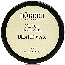 Fragrances, Perfumes, Cosmetics Beard Wax - Noberu Of Sweden №104 Tobacco-Vanilla Beard Wax