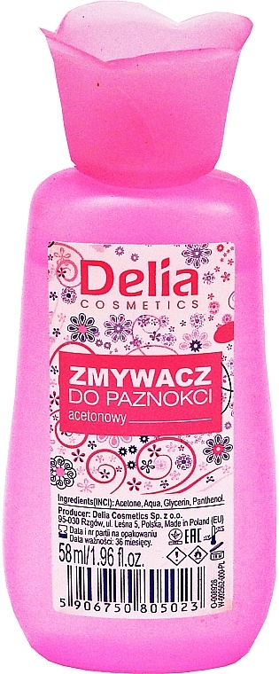 Nail Polish Remover, pink - Delia Nail Polish Remover — photo N1