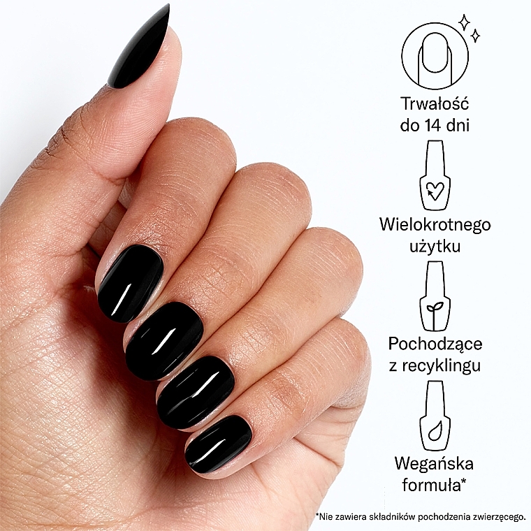 False Nail Sey - OPI Xpress/On Lady In Black — photo N8