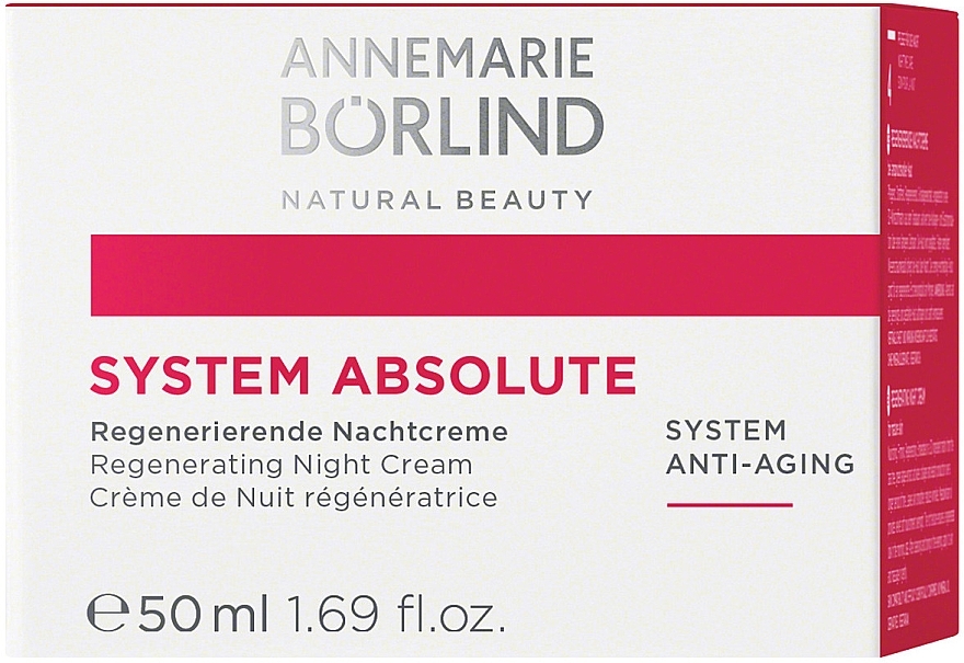 Regenerating Night Face Cream - Annemarie Borlind System Absolute Regenerating Night Cream — photo N1