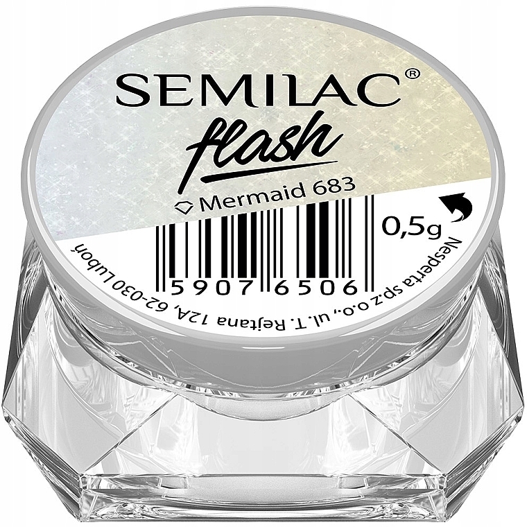 Nail Powder, 0.5 g - Semilac Flash — photo N1
