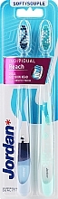 Fragrances, Perfumes, Cosmetics Soft Toothbrush, blue with blue + transparent blue - Jordan Individual Reach Soft