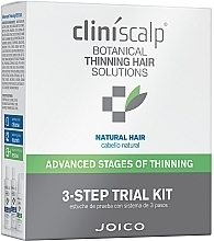 Fragrances, Perfumes, Cosmetics Intensive Natural Hair Advanced Stages of Thinning System - Joico Cliniscalp 3-step Trial Kit For Natural Hair Advanced Stages (shmp/100ml + cond/100ml + treat/50ml)