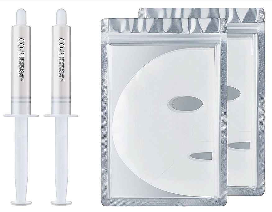 Non-Invasive Carboxytherapy Mask Set, 2 pieces - Esthetic House CO2 Esthetic Formula Carboxy Mask — photo N1