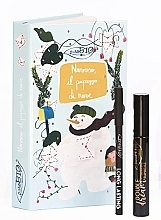 The Snowman Set - PuroBio Cosmetics Christmas Box The Snowman (mascara/11ml + eye/pencil/1.3g) — photo N5