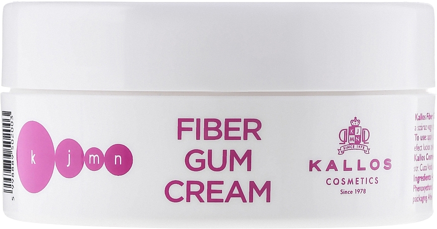 Elastic Strong Hold Gel, fibers - Kallos Cosmetics Fiber Gum Cream  — photo N1