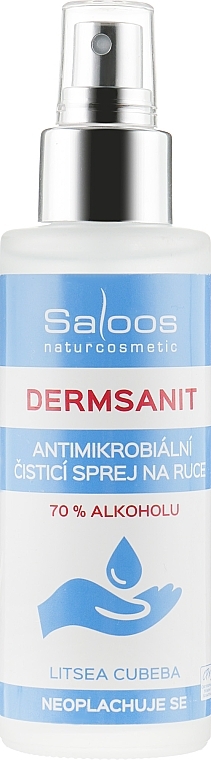 Natural Antibacterial Hand Spray - Saloos Dermsanit — photo N2