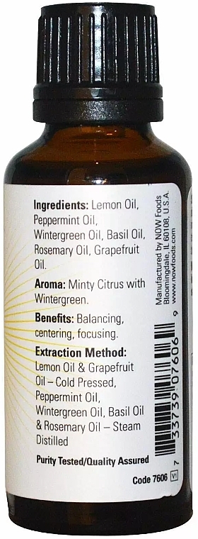 Energizing Blend Essential Oil - Now Foods Essential Oils Mental Focus — photo N2