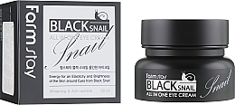 Black Snail Mucin Eye Cream - FarmStay All-In-One Black Snail Eye Cream — photo N2