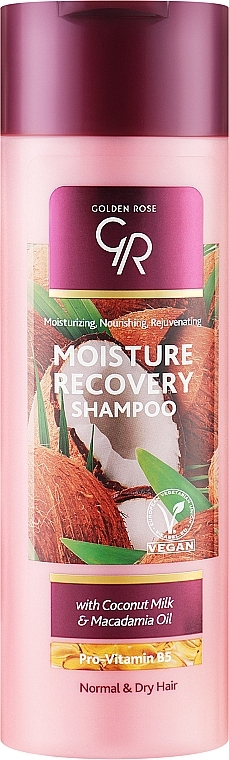 Shampoo for Normal and Dry Hair - Golden Rose Moisture Recovery Shampoo — photo N1