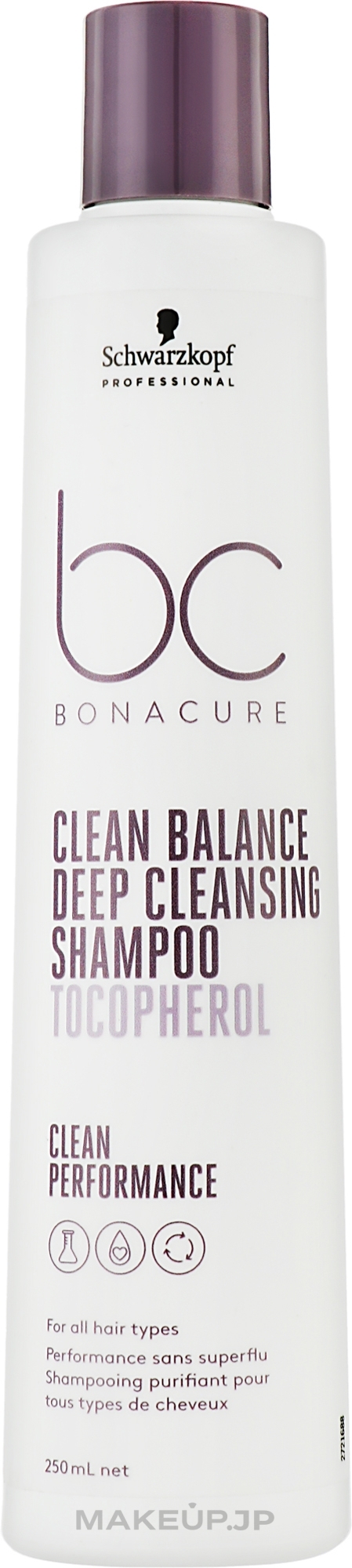 Shampoo - Schwarzkopf Professional Bonacure Clean Balance Deep Cleansing Shampoo — photo 250 ml