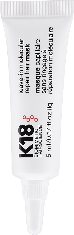 GIFT! Leave-In Hair Mask - K18 Hair Biomimetic Hairscience Leave-in Molecular Repair Mask — photo N2