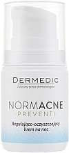 Fragrances, Perfumes, Cosmetics Night Face Cream - Dermedic NormAcne Regulating-Cleansing Night Cream