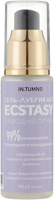 Ecstasy Lubricant Gel - In. Tumno — photo N2