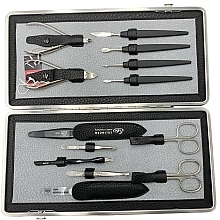 Fragrances, Perfumes, Cosmetics Manicure Set 'Imperial', 13 pieces - Erbe Solingen Manicure Clip-Top Case Black