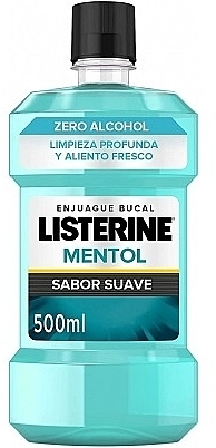 Alcohol-Free Menthol Mouthwash - Listerin Mentol Zero Alcohol — photo N1