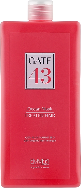 Colored & Damaged Hair Mask - Emmebi Italia Gate 43 Wash Ocean Mask Treated Hair — photo N3