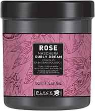 Curly Hair Mask - Black Professional Line Rose Curly Dream Mask — photo N5