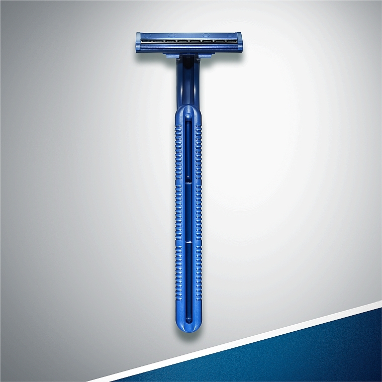 Disposable Shaving Razor Set, 5 pcs - Gillette Blue II Chromium — photo N6