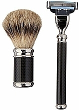 Shaving Set - Golddachs Fine Badger, Mach3 Metal Chrome Handle — photo N4