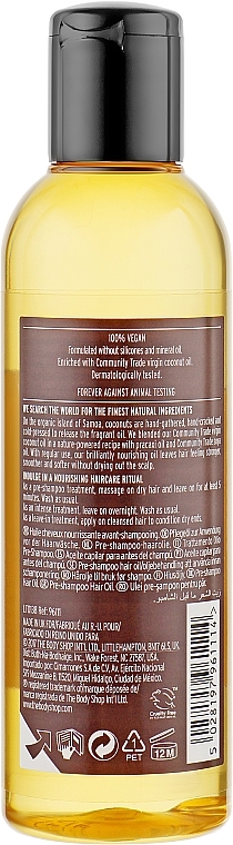 Nourishing Coconut Hair Oil - The Body Shop Brilliantly Nourishing Pre-Shampoo Coconut Hair Oil — photo N18