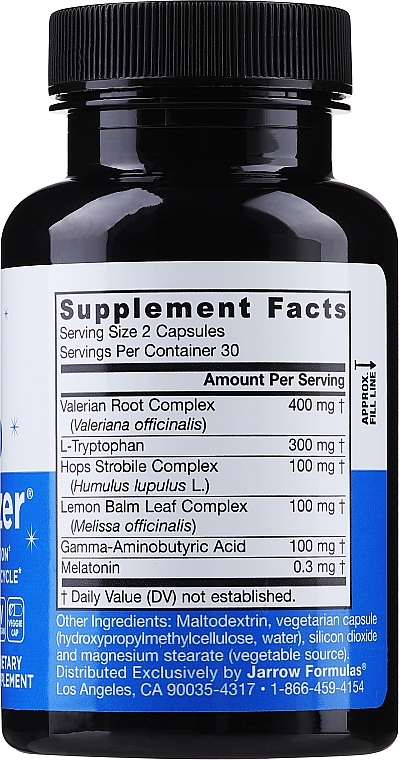 Dietary Supplement for Sleep Optimization - Jarrow Formulas Sleep Optimizer — photo N2