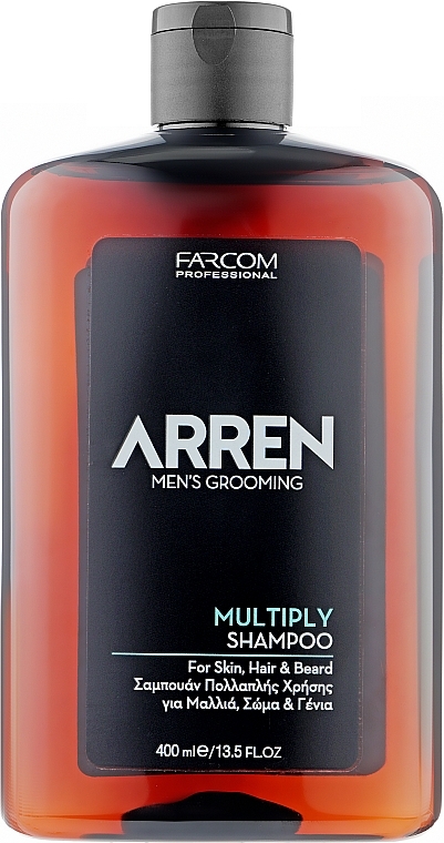 Skin, Hair & Beard Shampoo - Arren Men's Grooming Multiply Shampoo — photo N1