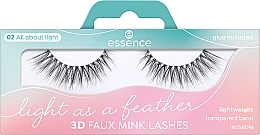 False Lashes - Essence Light As A Feather 3D Faux Mink Lashes 02 All About Light — photo N2